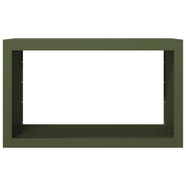 vidaXL Vedst&auml;ll gr&ouml;n 100x40x60 cm st&aring;l