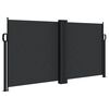 vidaXL Inf&auml;llbar sidomarkis svart 120x600 cm