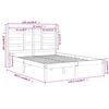 vidaXL Sängram vit massivt trä 120x200 cm enkelsäng
