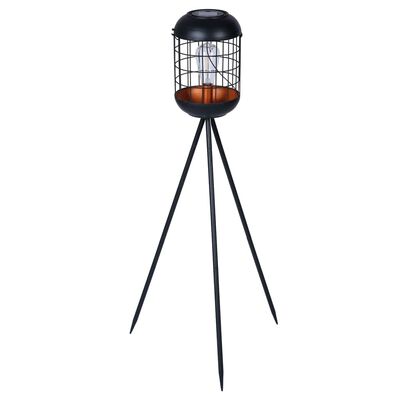 Luxform Solcellslampa med stativ Lighthouse koppar och svart