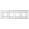 vidaXL Gabion upph&ouml;jd s&auml;ng Silver 170 x 50 x 80 cm Galvaniserat St&aring;l