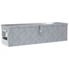 vidaXL F&ouml;rvaringsl&aring;da aluminium 80,5x22x22 cm silver