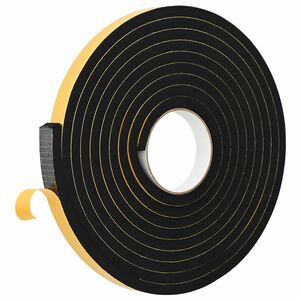 vidaXL Sj&auml;lvh&auml;ftande skumtape 20 st Svart 15mm x 5m CR skum