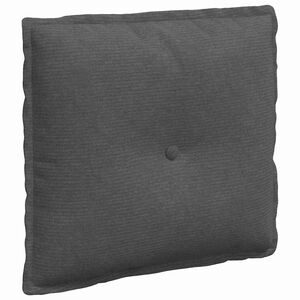 vidaXL Ryggkudde M&ouml;rkgr&aring; 50 x 45 cm Kordread tyg