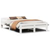 vidaXL S&auml;ngram utan madrass vit 140x200 cm massiv furu