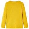 T-shirt med l&aring;nga &auml;rmar f&ouml;r barn ockra 116