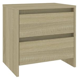 vidaXL S&auml;ngbord sonoma-ek 45x34,5x44,5 cm konstruerat tr&auml;