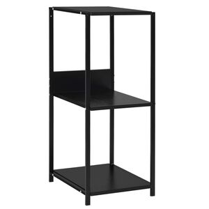vidaXL Bokhylla svart 33,5x39,6x79,7 cm konstruerat tr&auml;