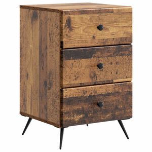 vidaXL Nattduksbord Gammalt tr&auml; 43 x 41 x 66,5 cm Konstruerat tr&auml;