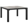 vidaXL Loungebord gr&aring; 55x55x31 cm DPC och st&aring;l