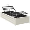 vidaXL Elektrisk Justerbar S&auml;ng Ram Vit 200 x 90 x 33,5 cm St&aring;l