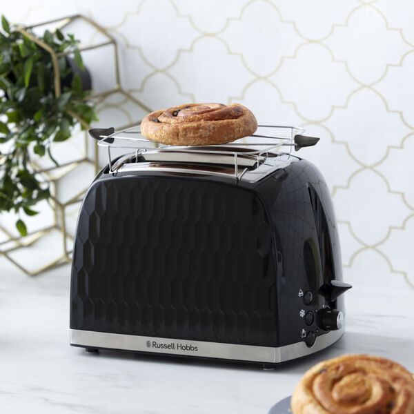 Russell Hobbs Br&ouml;drost f&ouml;r 2 skivor Honeycomb svart