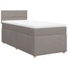 vidaXL Rams&auml;ng med madrass taupe 90x190 cm tyg