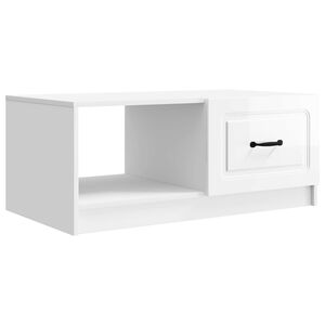 vidaXL Kaffeebord Vit h&ouml;gglans 90 x 50 x 37 cm Konstruerat tr&auml;