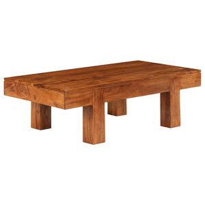 vidaXL Soffbord massivt akaciatr&auml; med honungsfinish 100x50x30 cm