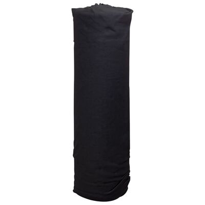 vidaXL Ogräsduk 1x10 m polyesterfiber svart