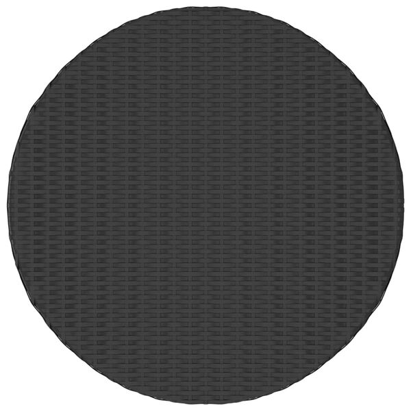 vidaXL Trädgårdsbord svart 68x68x30 cm konstrotting