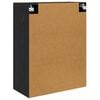 vidaXL V&auml;ggmonterat sk&aring;p V&auml;ggmonterad 2 pcs Svart Ek 69,5 x 34 x 90 cm