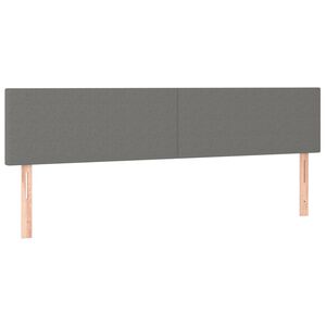 vidaXL S&auml;nggavlar m&ouml;rkgr&aring; 160x5x78/88 cm tyg