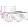 vidaXL Utomhussoffset 2 Stycke Naturf&auml;rg 203,5 x 83 x 73 cm