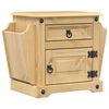 vidaXL S&auml;ngbord Corona 45x35x47,5 cm massiv furu