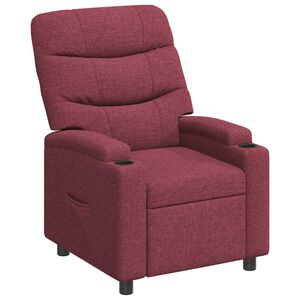 vidaXL Reclinerf&aring;t&ouml;lj Vinr&ouml;d 75 x 93 x 102 cm Tyg