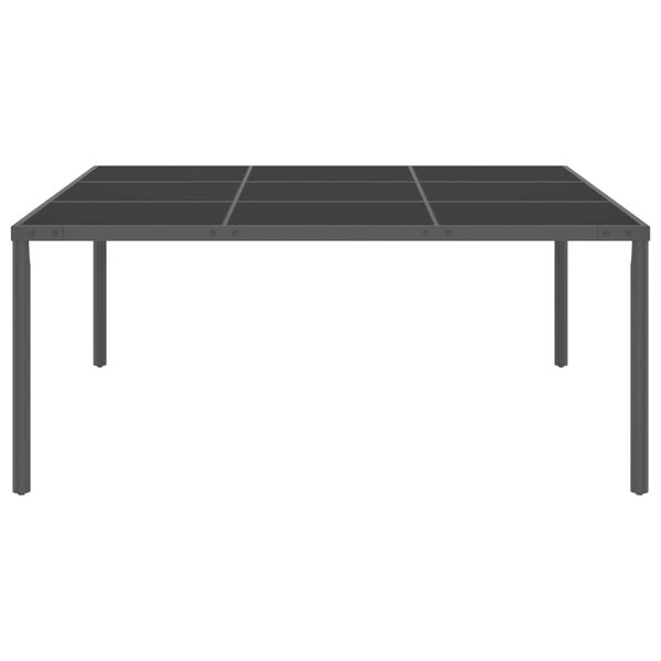 vidaXL Matgrupp f&ouml;r tr&auml;dg&aring;rden 13 delar st&aring;l