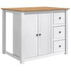 vidaXL K&ouml;ks&ouml; set 2 st PANAMA Vit och Honungsvax 112 x 77 x 90 cm