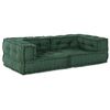 vidaXL 2-sits modulsoffa gr&ouml;n 140x70x36 tyg