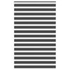 vidaXL Rullgardin zebra svart 145x200 cm tyg bredd 140,9 cm polyester