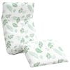 White_and_leaf