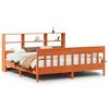 vidaXL S&auml;ngram utan madrass vaxbrun 180x200 cm massiv furu