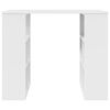vidaXL Skrivbord med hylla Vit 90 x 50 x 75 cm Konstruerat tr&auml;