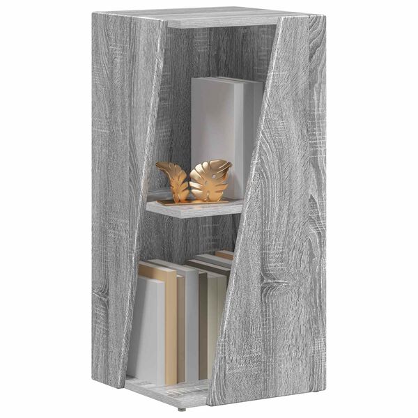 vidaXL Sidobrett Gr&aring; Sonoma 33 x 32 x 70,5 cm Konstruerat tr&auml;