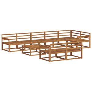 vidaXL Utomhussoffset 9 pcs Naturlig Massivt Akaciatr&auml;