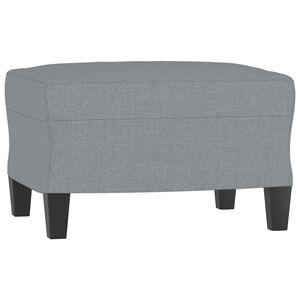 vidaXL Fotpall Ljusgr&aring; 60x50x41 cm tyg