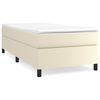vidaXL Boxspring-s&auml;ngram gr&auml;ddvit 80x200 cm konstl&auml;der