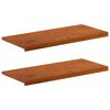 vidaXL F&ouml;nsterbr&auml;dor 2 st Brun 90 x 40 x 2 cm Massivt Ektr&auml;