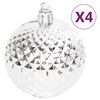 vidaXL Julgranskulor 70 st silver och vit