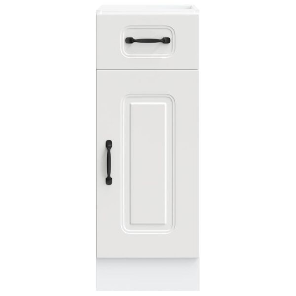 vidaXL Bassk&aring;p f&ouml;r k&ouml;k Kalmar vit konstruerat tr&auml;