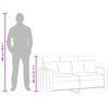 vidaXL 2-sitssoffa taupe 120 cm tyg