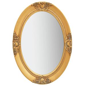 vidaXL V&auml;ggspegel barockstil 50x70 cm guld