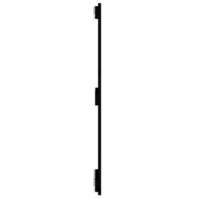 vidaXL Väggmonterad huvudgavel svart 82,5x3x90 cm massiv furu
