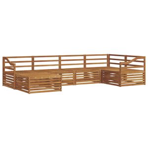 vidaXL Utomhussoffset 6 pcs Naturf&auml;rg