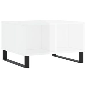 vidaXL Soffbord vit h&ouml;gglans 60x50x36,5 cm konstruerat tr&auml;