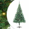 vidaXL Belyst plastgran med kulor 120 cm 230 grenar