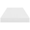 vidaXL Svävande vägghyllor 4 st vit högglans 60x23,5x3,8 cm MDF