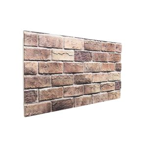 vidaXL V&auml;ggpaneler 10 st 100 x 50 cm Brun och Gr&aring; EPS Skum