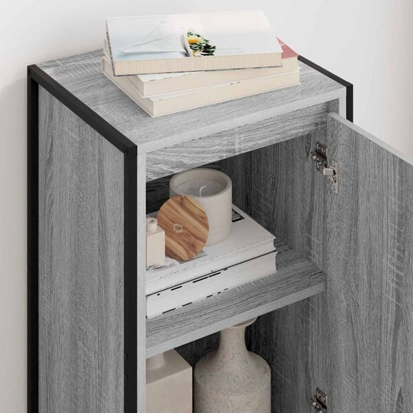 vidaXL Sideboard Gr&aring; Sonoma 43 x 36 x 75,5 cm Konstruerat tr&auml;