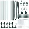 vidaXL St&auml;ngselstolpe 13 pcs Gr&ouml;n St&aring;l
